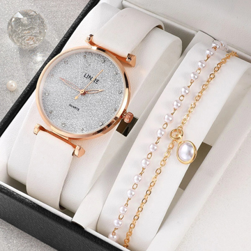 Ladies Watch Set With Bracelet