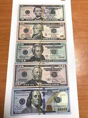 USD Paper Bar Money-fake