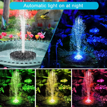 Solar powered home fountain