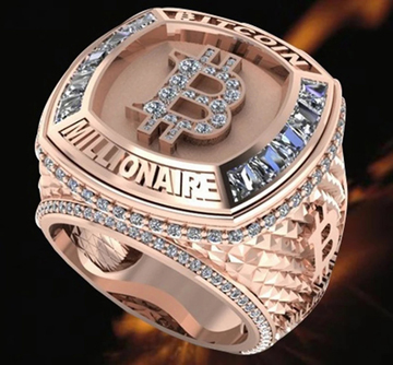 Special ring BITCOIN DESIGN