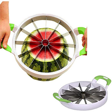 Watermelon slicer with stainless steel blade