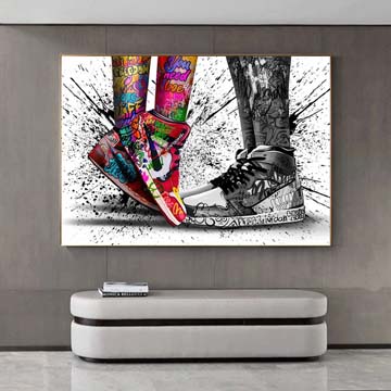 Sports Shoes Art Poster