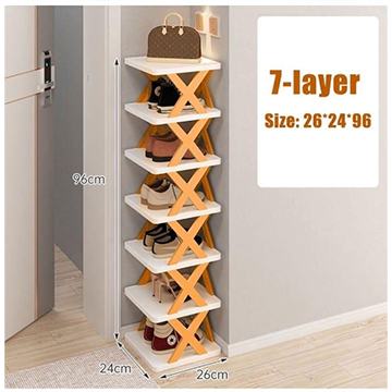 Foldable Shoe Rack Bamboo Shoe Storage Shelf