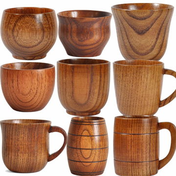 wooden cup for drinking