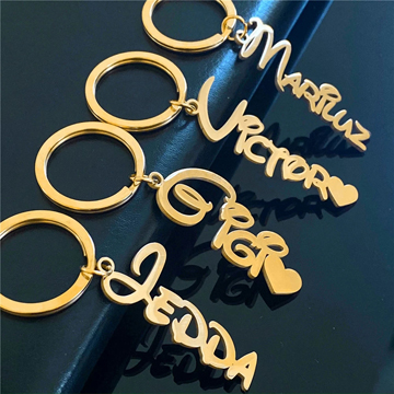 Custom Name Keychain Personalized Stainless Steel