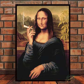 Mona Lisa Smoking Poster